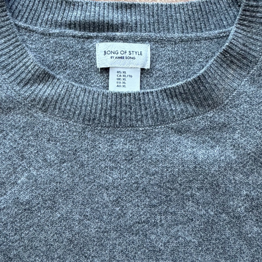 Revolve Song of Style Heather Gray Knit Fabric - Picture 7 of 8